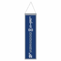 Wraft Fanatics 9416647746 8 x 32 in. Heritage Slogan Design Los Angeles Dodgers Wool Banner