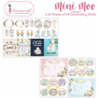 Dress My Craft Image Sheet 240gsm A4 2/Pkg-Mini Moo #2