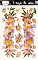 Dress My Craft Transfer Me Sheet 12.5 X18.5 -Peony Bunch