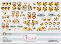 Dress My Craft Image Sheet 240gsm A4 2/Pkg-Nutty Buddy