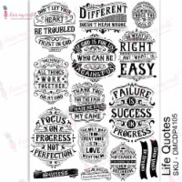 Dress My Craft Transfer Me Sheet A4-Life Quotes