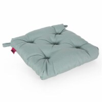 Noble House Baird Indoor Fabric Classic Tufted Chair Cushion in Teal