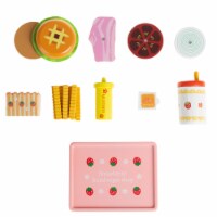 Pretend Play Fast Food Cheeseburger Meal with Fries Toddler Playset