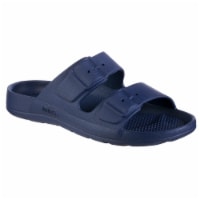 Totes Womens Sol Bounce 2-Strap Sandals - Navy Blue Perspective: Main