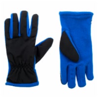 Isotoner Nylon with Fleece Palm Cobalt Kids' Gloves