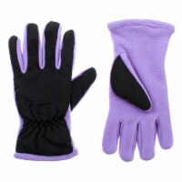 Isotoner Nylon with Fleece Kids' Gloves - Lilac