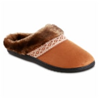 Isotoner® Women's Microsuede Ada Hoodback Slippers - Cognac