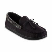 Isotoner­® Black Microsuede Stan Moccasin (Extra Large)