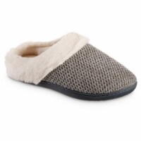 Isotoner® Lara Chenille Hoodback Slippers - Gray