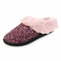 Isotoner® Samantha Sweater Knit Hoodback Slipper - Brown