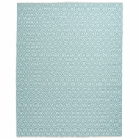Backyard Bungalow Polyweave Dale Area Rug - Cream-Aqua Perspective: Main