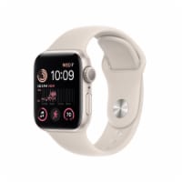 Apple Watch SE GPS 40mm Starlight Aluminum Case with Starlight Sport Band - S/M