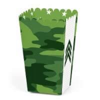 Big Dot of Happiness Camo Hero Army Military Camouflage Party Favor Popcorn Treat Boxes 12 Ct