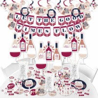 Big Dot of Happiness But First, Wine - Wine Tasting Party Supplies Decor Kit - Fundle Bundle