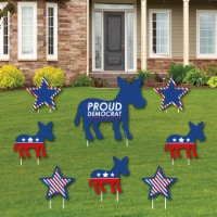 Big Dot of Happiness Democrat Election Outdoor Political Election Party Yard Signs 8 Ct
