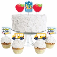 Big Dot of Happiness Back to School Cupcake Toppers First Day of School Treat Picks 24 Ct
