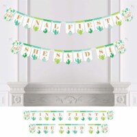 Big Dot of Happiness Final Fiesta Bachelorette Bunting Banner Decor Final Fiesta She Said Si