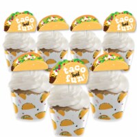 Big Dot of Happiness Taco 'Bout Fun Decor - Cupcake Wrappers & Treat Picks Kit 24 Ct