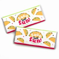 Big Dot of Happiness Taco 'Bout Fun - Candy Bar Wrapper Mexican Fiesta Favors - Set of 24