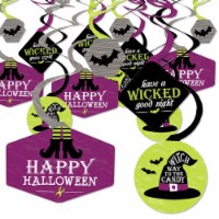 Big Dot of Happiness Happy Halloween - Witch Party Hanging Decor - Party Decor Swirls 40 Ct