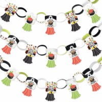 Big Dot of Happiness Let's Roll Sushi 90 Chain Links & 30 Tassels Paper Chains Garland 21 ft