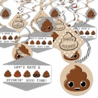 Big Dot of Happiness Party 'Til You're Pooped - Poop Emoji Hanging Party Decor Swirls 40 Ct