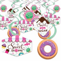 Big Dot of Happiness Sweet Shoppe - Candy & Bakery Hanging Decor - Party Decor Swirls - 40 Ct