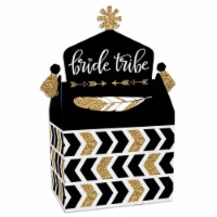 Big Dot of Happiness Bride Tribe - Treat Box Party Favors - Goodie Gable Boxes - 12 Ct
