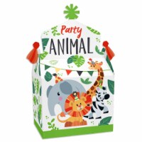 Big Dot of Happiness Jungle Party Animals Treat Party Favors Safari Zoo Gable Boxes 12 Ct