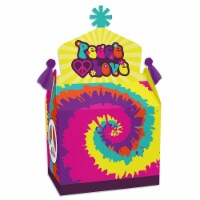 Big Dot of Happiness 60's Hippie Treat Box Party Favors 1960s Groovy Goodie Gable Boxes 12 Ct