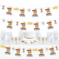 Big Dot of Happiness 1st Birthday Let's Fiesta Party Decor Clothespin Garland Banner 44 Pc