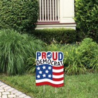Big Dot of Happiness Proud Democrat Outdoor Lawn Sign Political Election Party Yard Sign 1 Pc