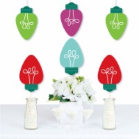 Big Dot of Happiness Christmas Light Bulbs - Decor DIY Holiday Party Essentials - Set of 20