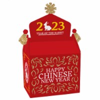 Big Dot of Happiness Chinese New Year Party Favors 2023 Year of The Rabbit Gable Boxes 12 Ct