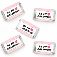 Big Dot of Happiness Be My Galentine - Mini Candy Bar Wrapper Valentine's Party Favors 40 Ct