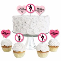 Big Dot of Happiness Be My Galentine Dessert Cupcake Toppers Valentines Day Treat Picks 24 Ct