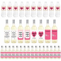 Big Dot of Happiness Be My Galentine - Valentine's Day Party Decor - Beverage Bar Kit 34 Pcs
