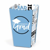 Big Dot of Happiness Light Blue Grad Best is Yet to Come  Favor Popcorn Treat Boxes 12 Ct