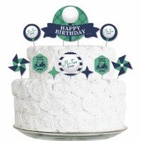 Big Dot of Happiness Par-Tee Time - Golf - Birthday Party Decor Kit - Cake Topper Set 11 Pc