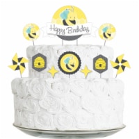 Big Dot of Happiness Honey Bee - Birthday Party Cake Decorating Kit - Cake Topper Set 11 Pc