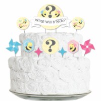 Big Dot of Happiness What Will It Bee - Gender Reveal Cake Decor Kit - Cake Topper Set 11 Pc