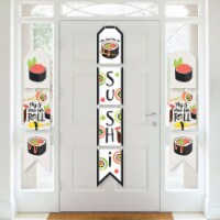 Big Dot of Happiness Let's Roll - Sushi - Hanging Vertical Paper Banners - Indoor Door Decor