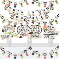 Big Dot of Happiness Let's Roll Sushi - Decor - Japanese Party Supplies Kit Doterrific Bundle