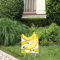 Big Dot of Happiness Let's Go Bananas - Outdoor Lawn Sign - Tropical Party Yard Sign - 1 Pc