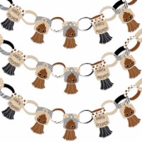 Big Dot of Happiness Party 'Til You're Pooped 90 Links/30 Tassels Paper Chains Garland 21 ft