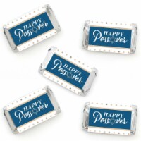 Big Dot of Happiness Happy Passover Mini Candy Bar Wrapper Stickers Pesach Party Favors 40 Ct