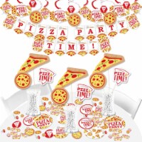 Big Dot of Happiness Pizza Party Time - Party Supplies - Banner Decor Kit - Fundle Bundle