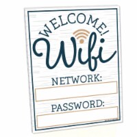 Big Dot of Happiness Wifi Password - Business & Home Decor 10.5 x 13.75  Sign with Stand 1 Pc