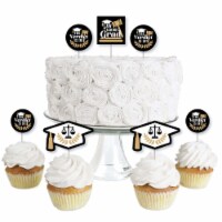 Big Dot of Happiness Law School Grad - Cupcake Toppers Future Lawyer Clear Treat Picks 24 Ct