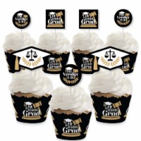 Big Dot of Happiness Law School Grad - Cupcake Decor Cupcake Wrappers & Treat Picks Kit 24 Ct
